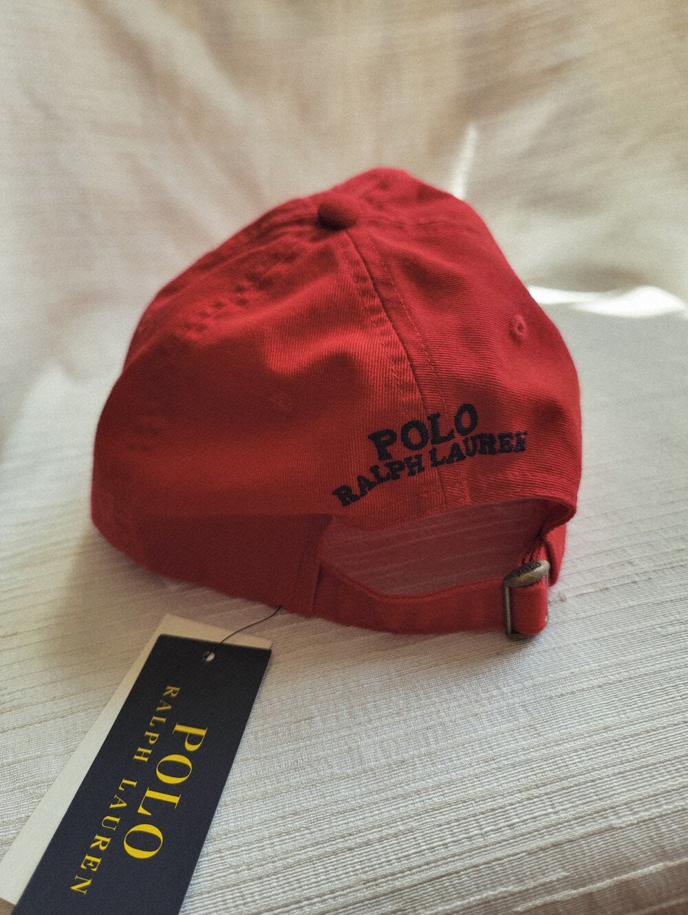 NWT Polo Ralph Lauren Polo Bear Cap Hat Red OS - Picture 4 of 6